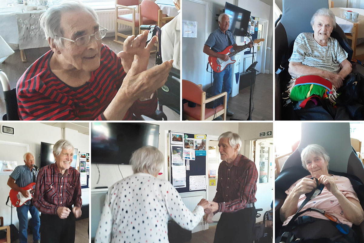 A boogie with Barry at St Winifreds Care Home