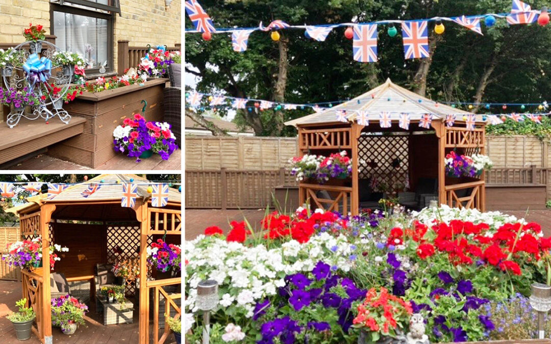 St Winifreds Care Home wins second place in Nellsar Right Royal Jubilee Garden Competition