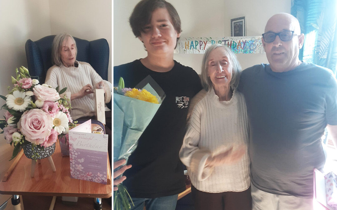 Happy birthday Veronica at St Winifreds Care Home
