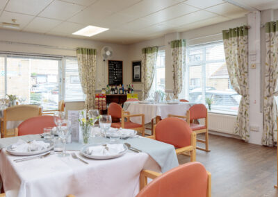 Picture of dining room at St Winifreds Care Home