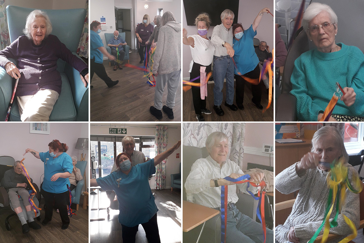 St Winifreds Care Home residents musical exercise