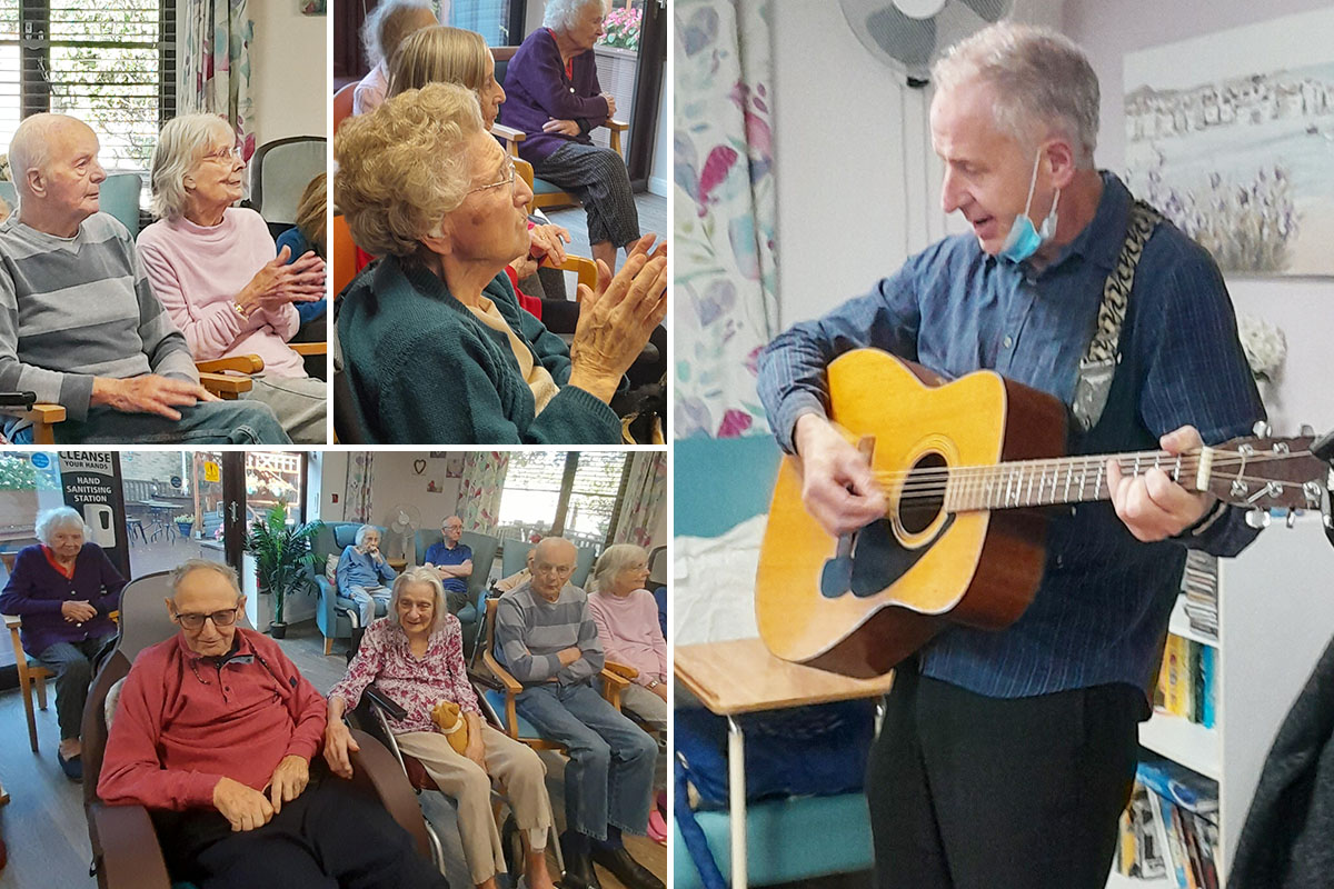 Travelling Trubodore entertainment at St Winifreds Care Home