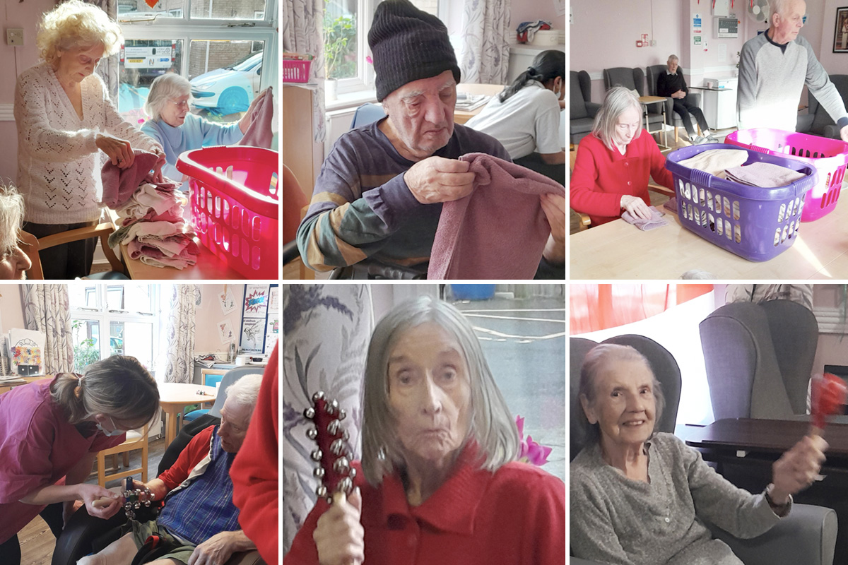St Winifreds Care Home lending a hand with the laundry