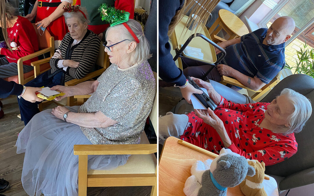 Students visit St Winifreds Care Home with Christmas treats