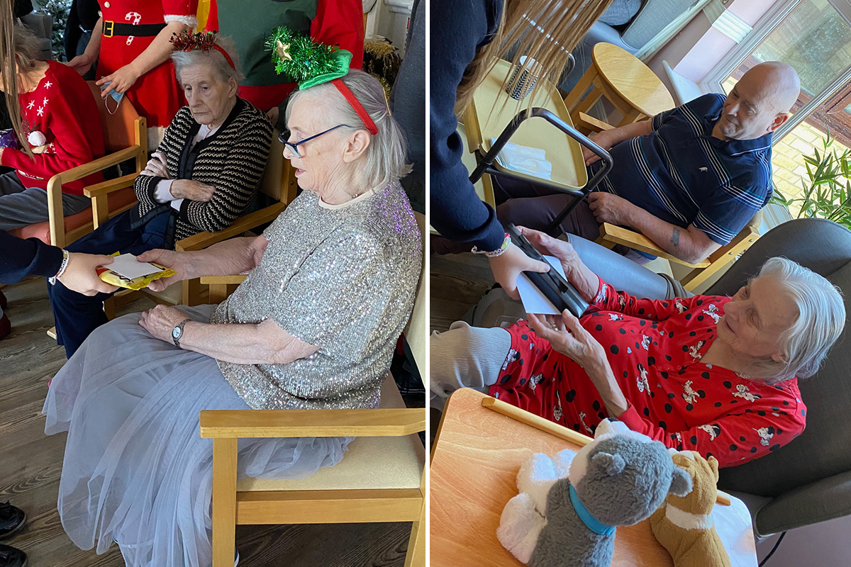 Students visit St Winifreds Care Home with Christmas treats