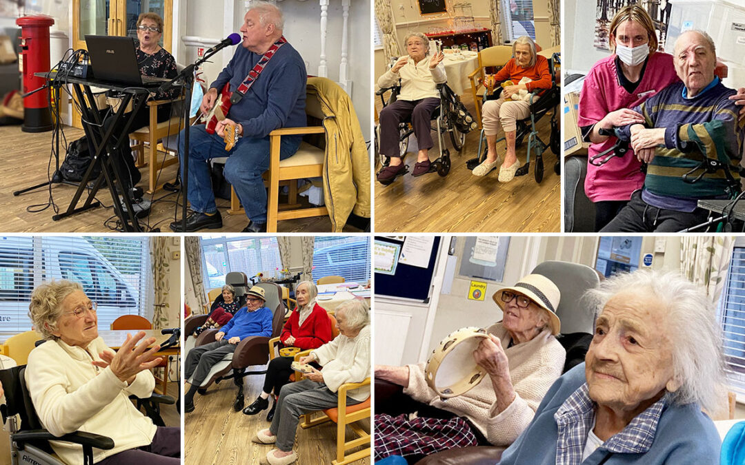 St Winifreds Care Home residents enjoy some Country Blues