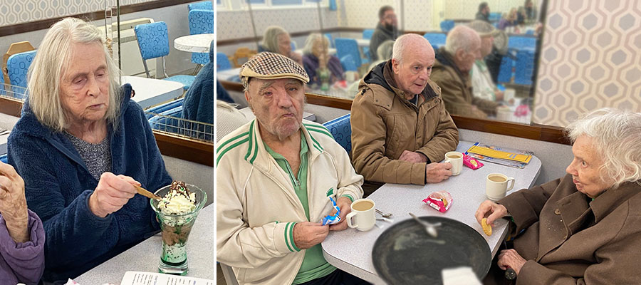 St Winifreds Care Home residents enjoy trip to the Beach Parlour in Deal