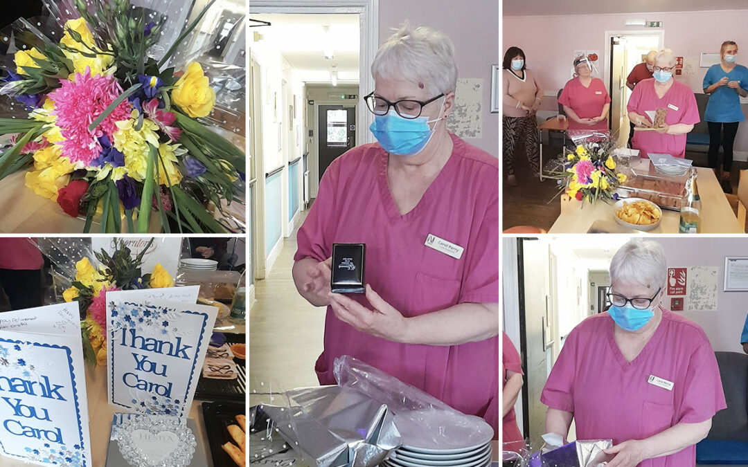 Carol retires from St Winifreds Care Home