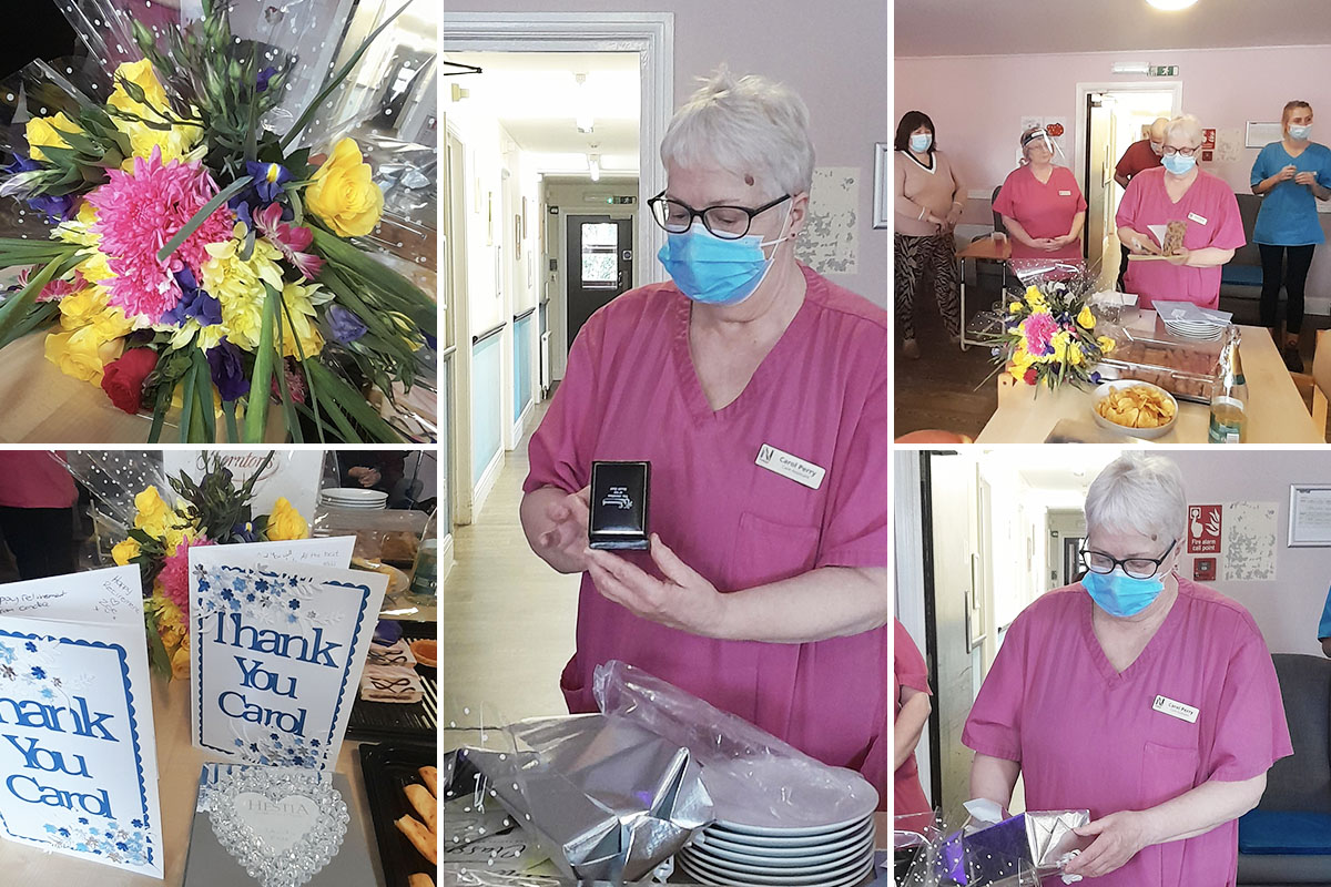 Carol retires from St Winifreds Care Home