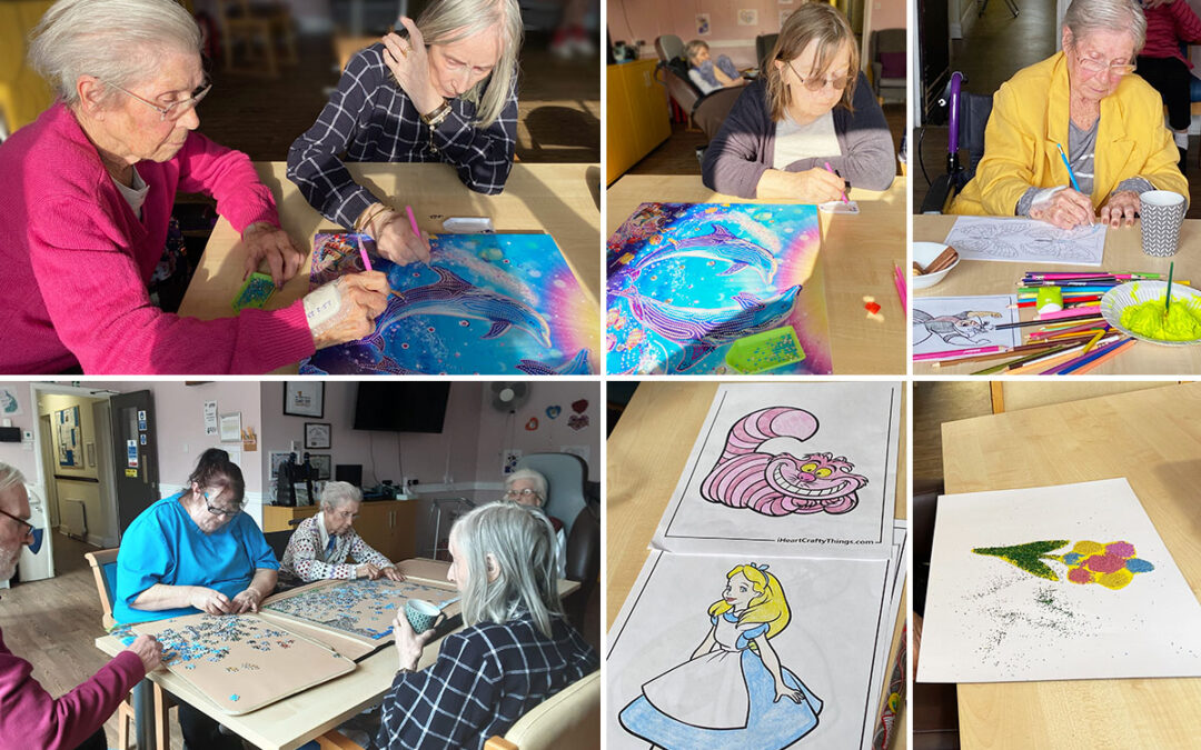 St Winifreds Care Home residents enjoy creative activities