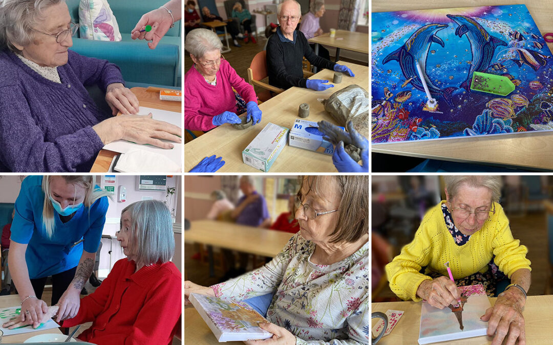Creative arts and crafts at St Winifreds Care Home