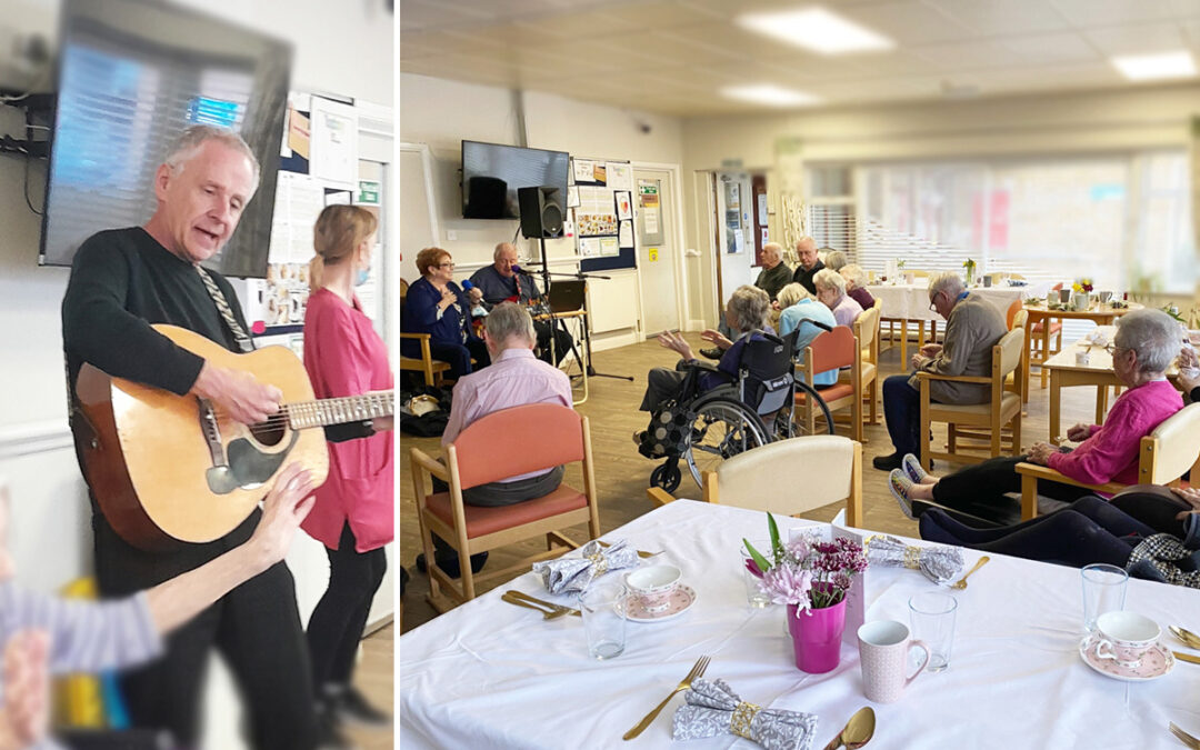 Singing and dancing at St Winifreds Care Home
