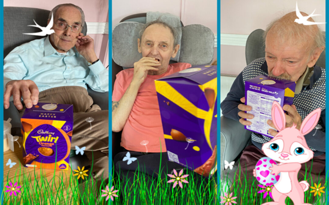 Easter bonnets and chocolate eggs at St Winifreds Care Home