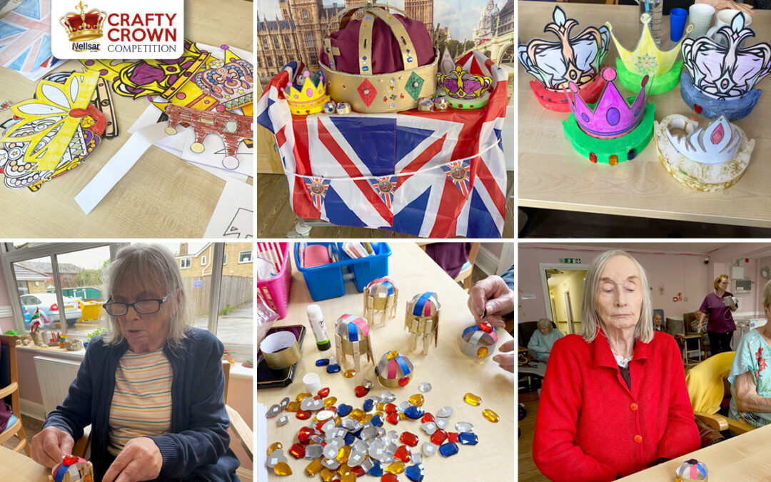 St Winifreds Care Home residents get creative for Nellsar Crafty Crown Competition