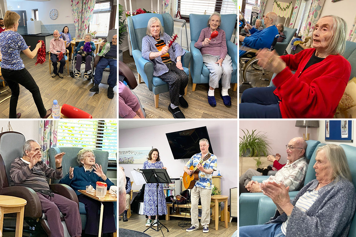 Musical entertainment at St Winifreds Care Home