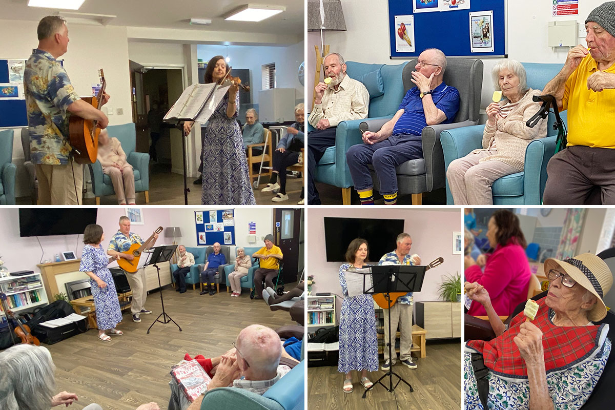 St Winifreds Care Home residents having fun with Java Jive