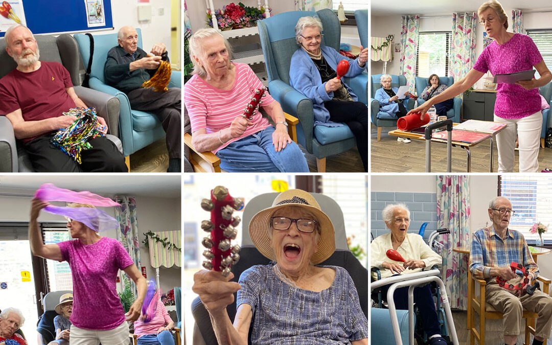 Music for Health and knitting at St Winifreds Care Home