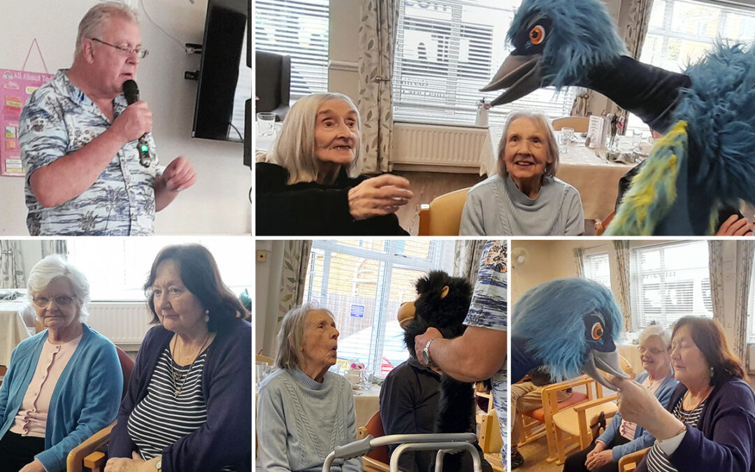 Singing and puppets at St Winifreds Care Home