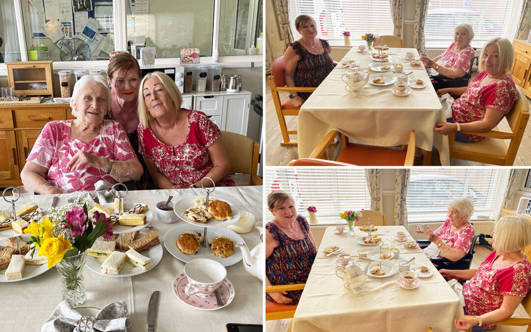 Afternoon tea for three at St Winifreds Care Home
