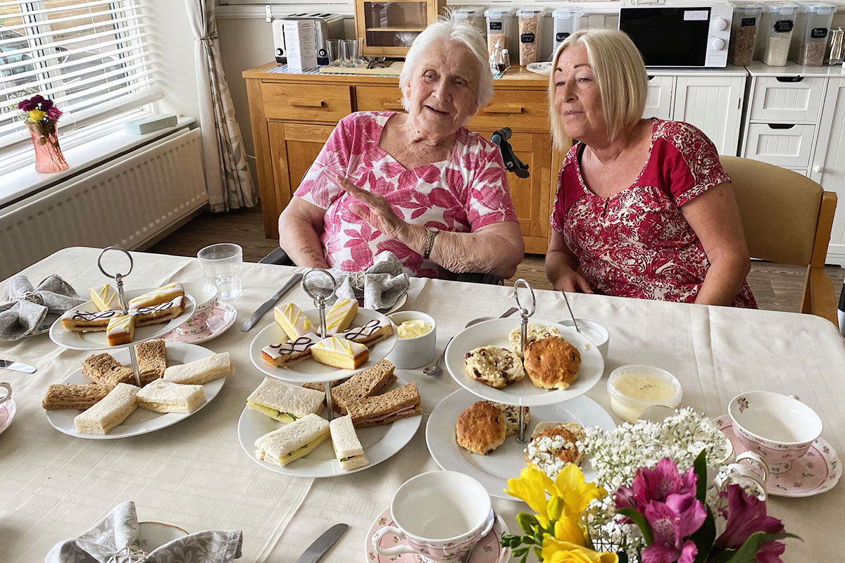 Afternoon tea for three at St Winifreds Care Home