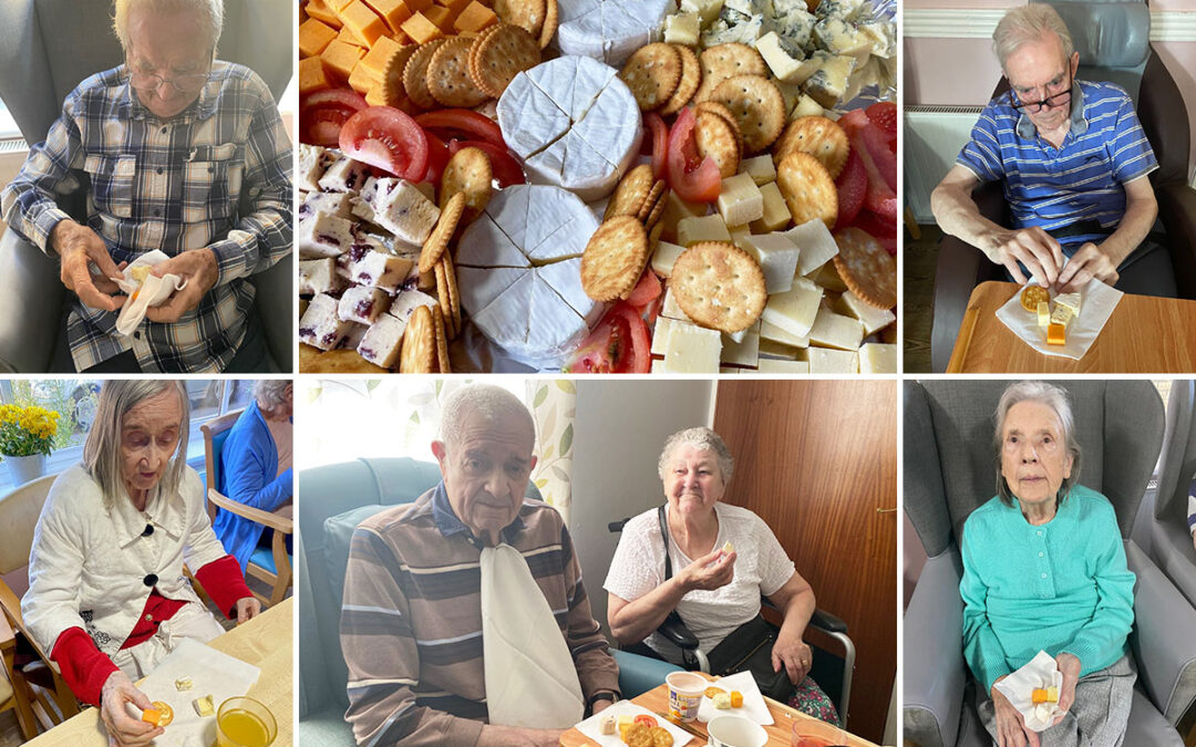 Cheese taster afternoon at St Winifreds Care Home