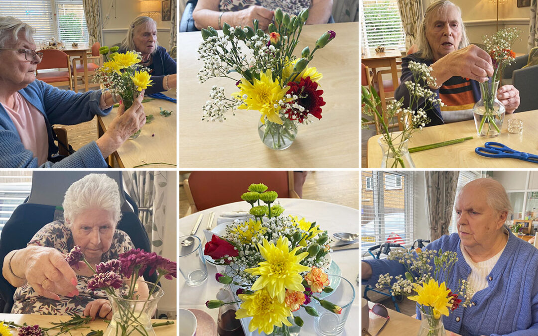St Winifreds Care Home residents have fun with Pippas Petals