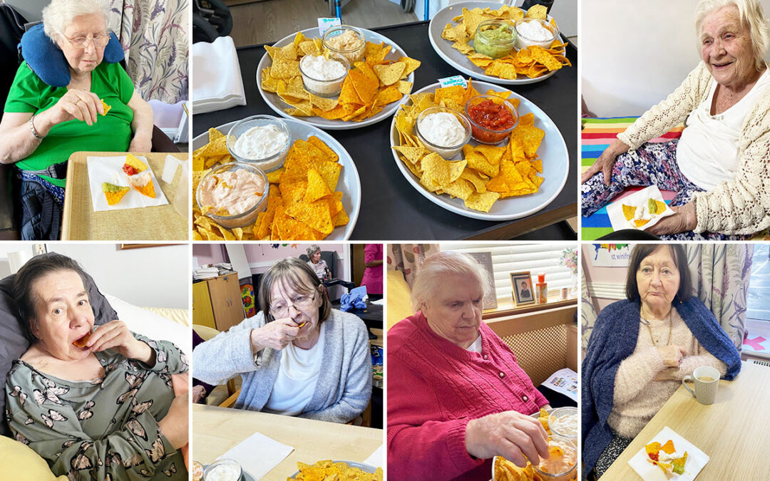Savoury snack taster Friday at St Winifreds Care Home