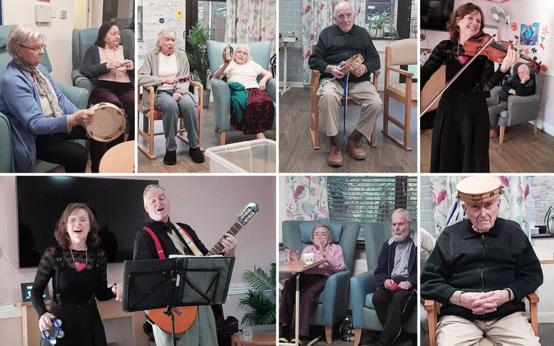 A musical time at St Winifreds Care Home