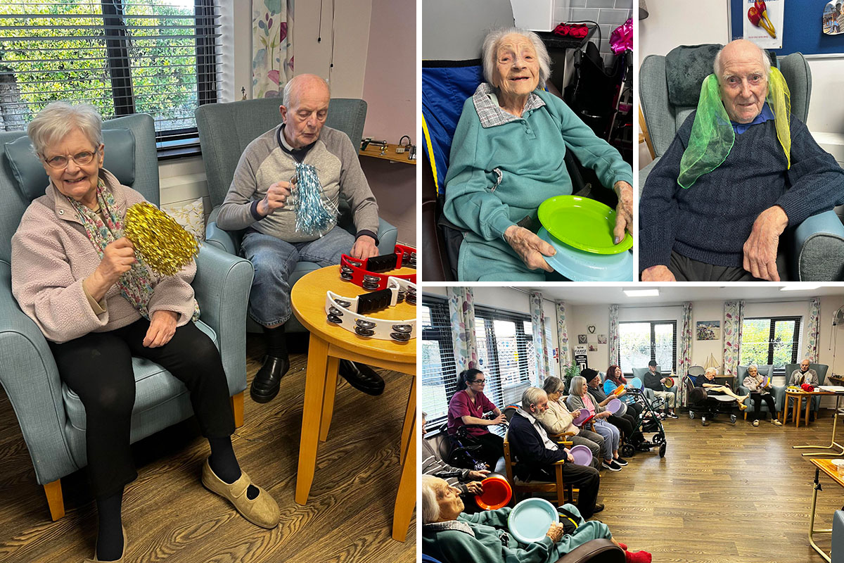 Music for Health fun at St Winifreds Care Home