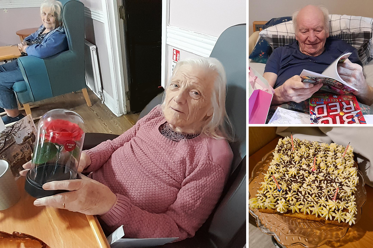 A trio of birthdays at St Winifreds Care Home