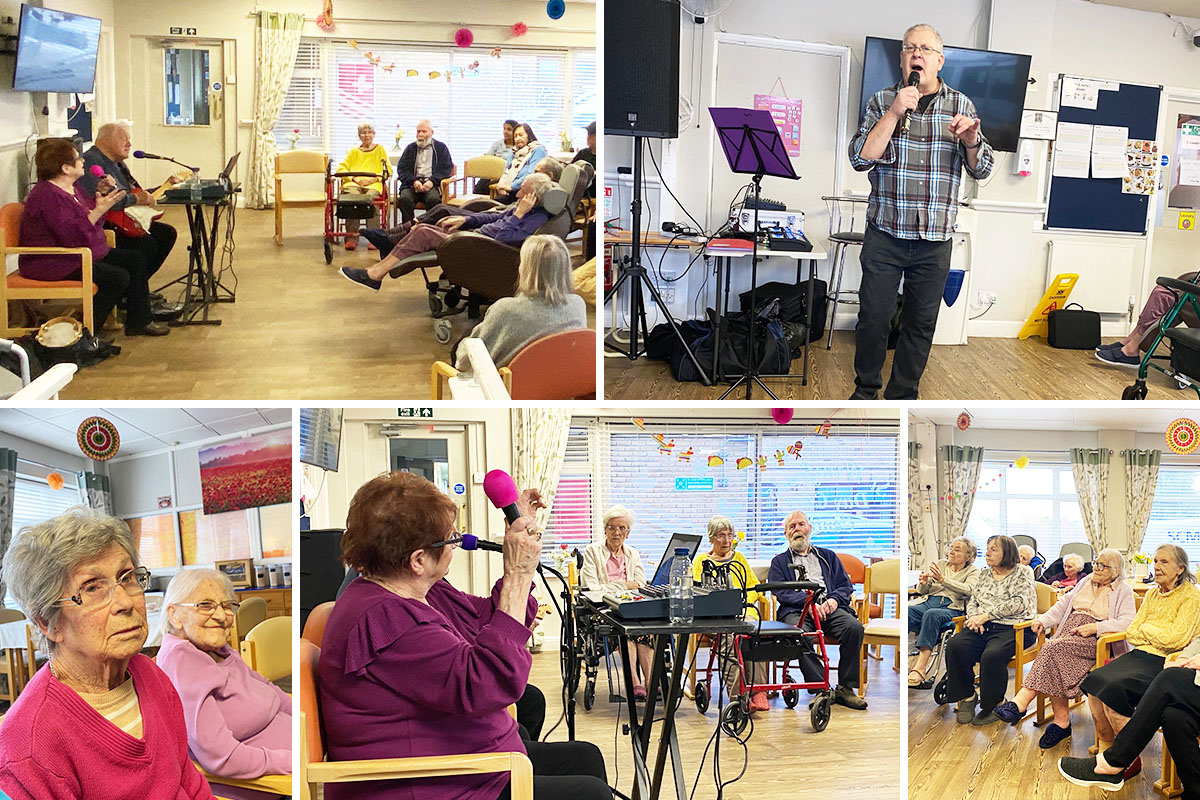 St Winifreds Care Home welcomes Country Blues and Geoff Dean