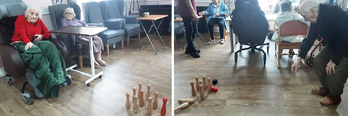 Skittles fun at St Winifreds Care Home 