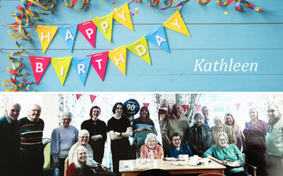 Kathleen celebrates turning 90 at St Winifreds Care Home