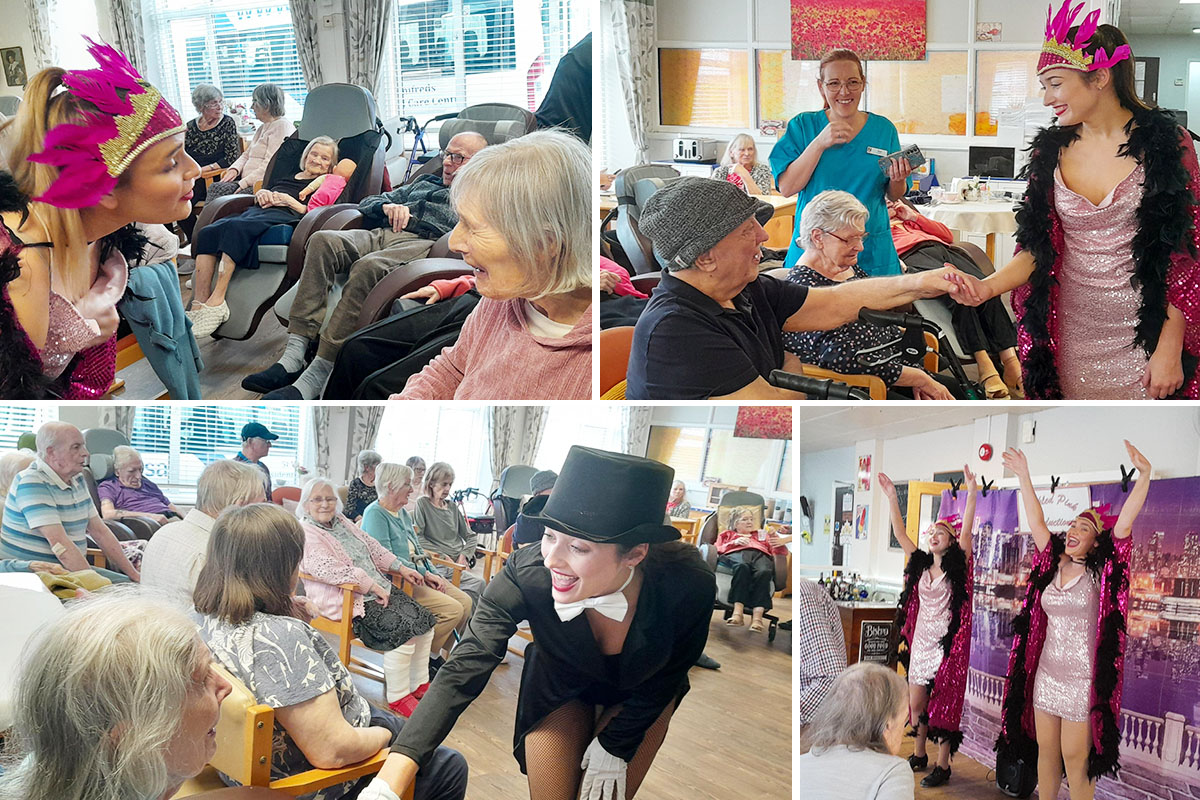 Tickled Pink bring Broadway to St Winifreds Care Home